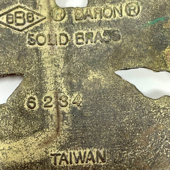 Collectable 1980s Yamaha Solid Brass Eagle Belt Buckle - Picture 6 of 10